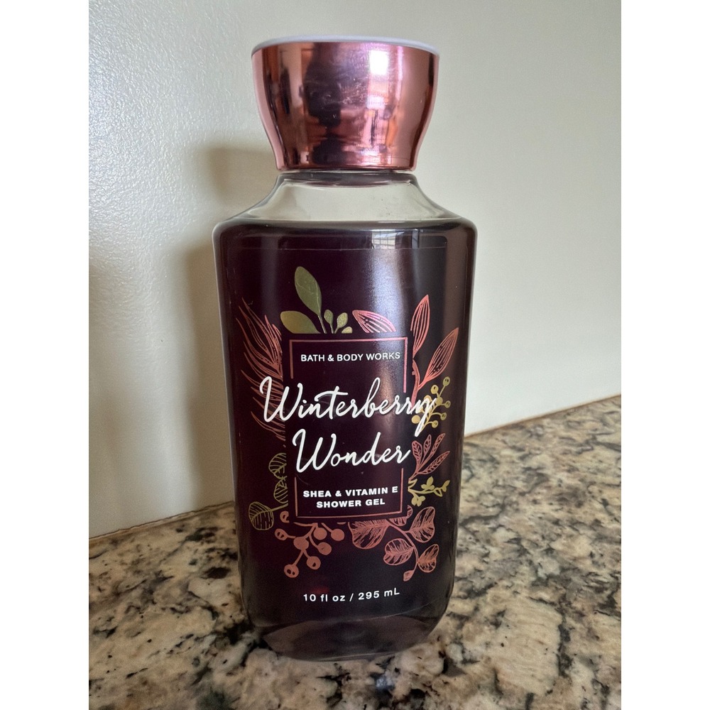 Bath & Body Works Shower Gel 10oz Purple Winterberry Wonder Shea Vitamin E